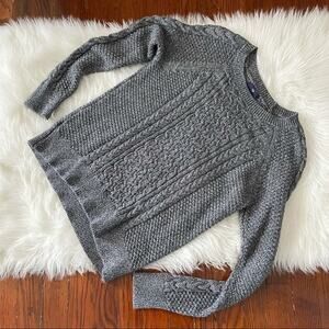 GAP Heather Black Charcoal Sweater Basic Size Medium